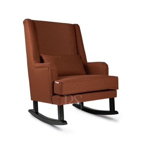 Schommelstoel - Sedia a dondolo - chaise bercante - schaukelstuhl - rocking chair - rust brown - brun - braun - maronne - bliss - back rockingchair