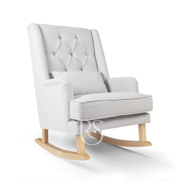 Rocking chair - Crystal Royal Rocker - grey- wood rocking seat