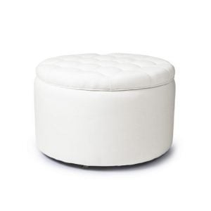 Storage box - opberg box - royal - white - front-rockingseats - Scatola rotonda Royal