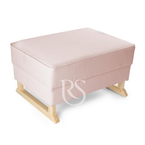 Bliss rocking chair - pouf - footstool - pink - wood - voetbank rockingseats